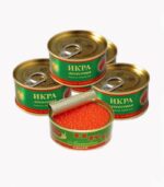 Икра кеты зернистая, слабосоленая - 5 банок