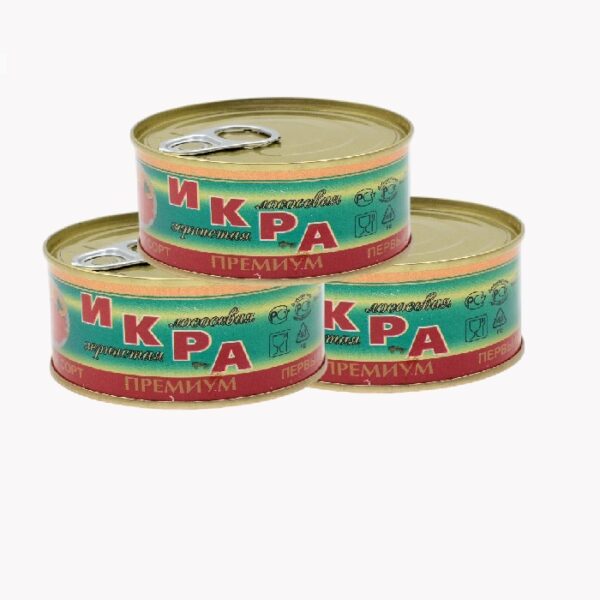 Икра кеты зернистая, слабосоленая - 3 шт. 420 г.