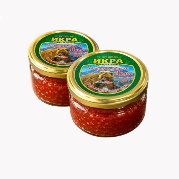 Икра нерки зернистая, слабосоленая 2 шт- 440 г.